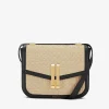 Fashion DeMellier The Vancouver Natural Raffia Black Smooth