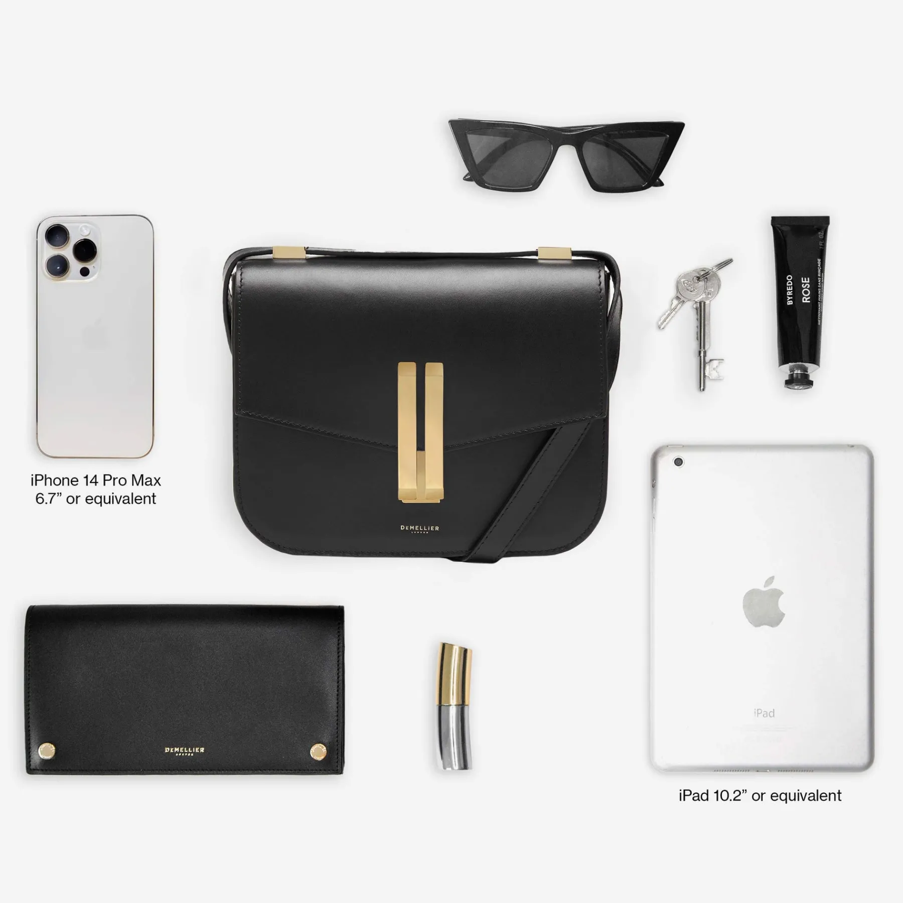 Fashion DeMellier The Vancouver Natural Raffia Black Smooth