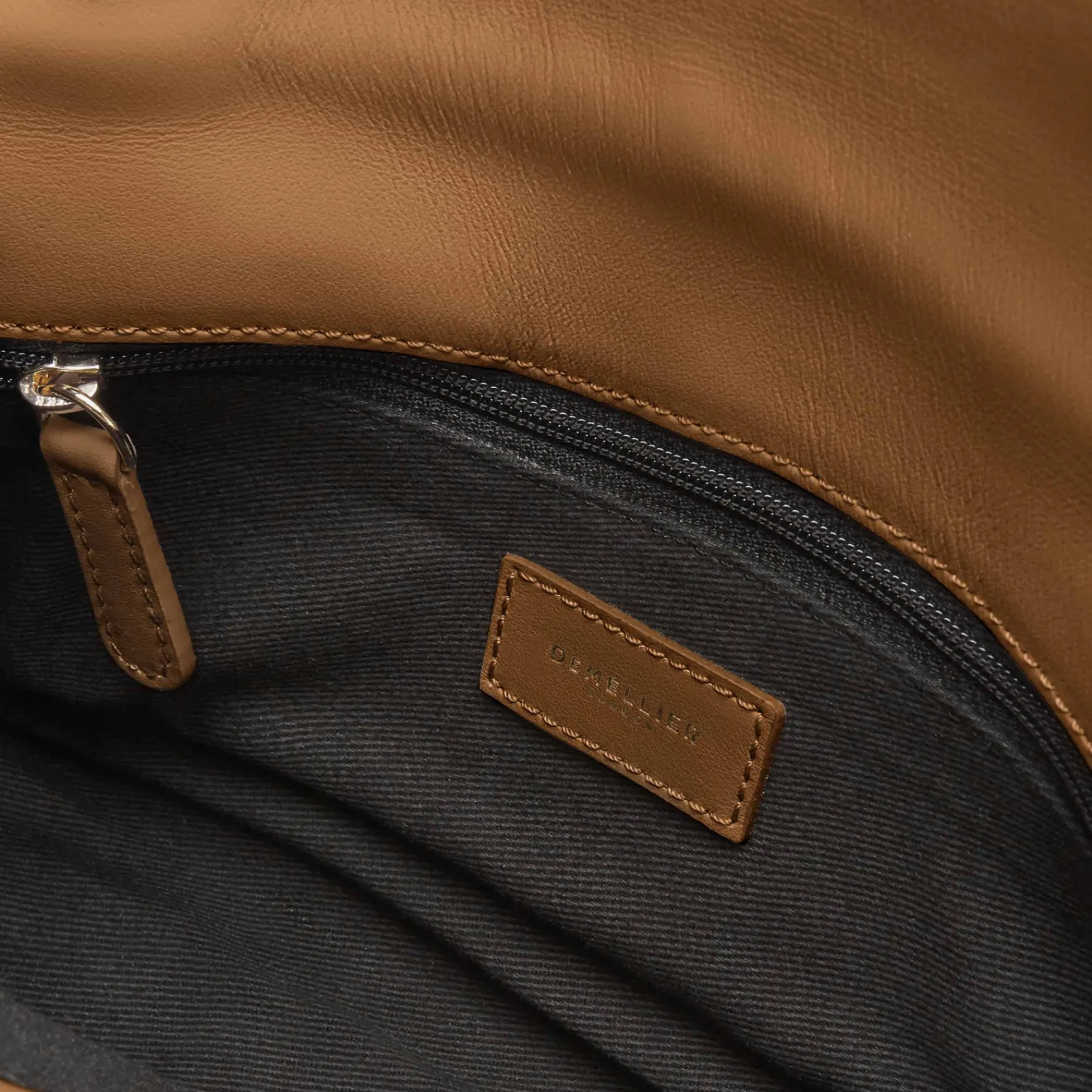 Fashion DeMellier The Vancouver Clutch Deep Toffee Smooth