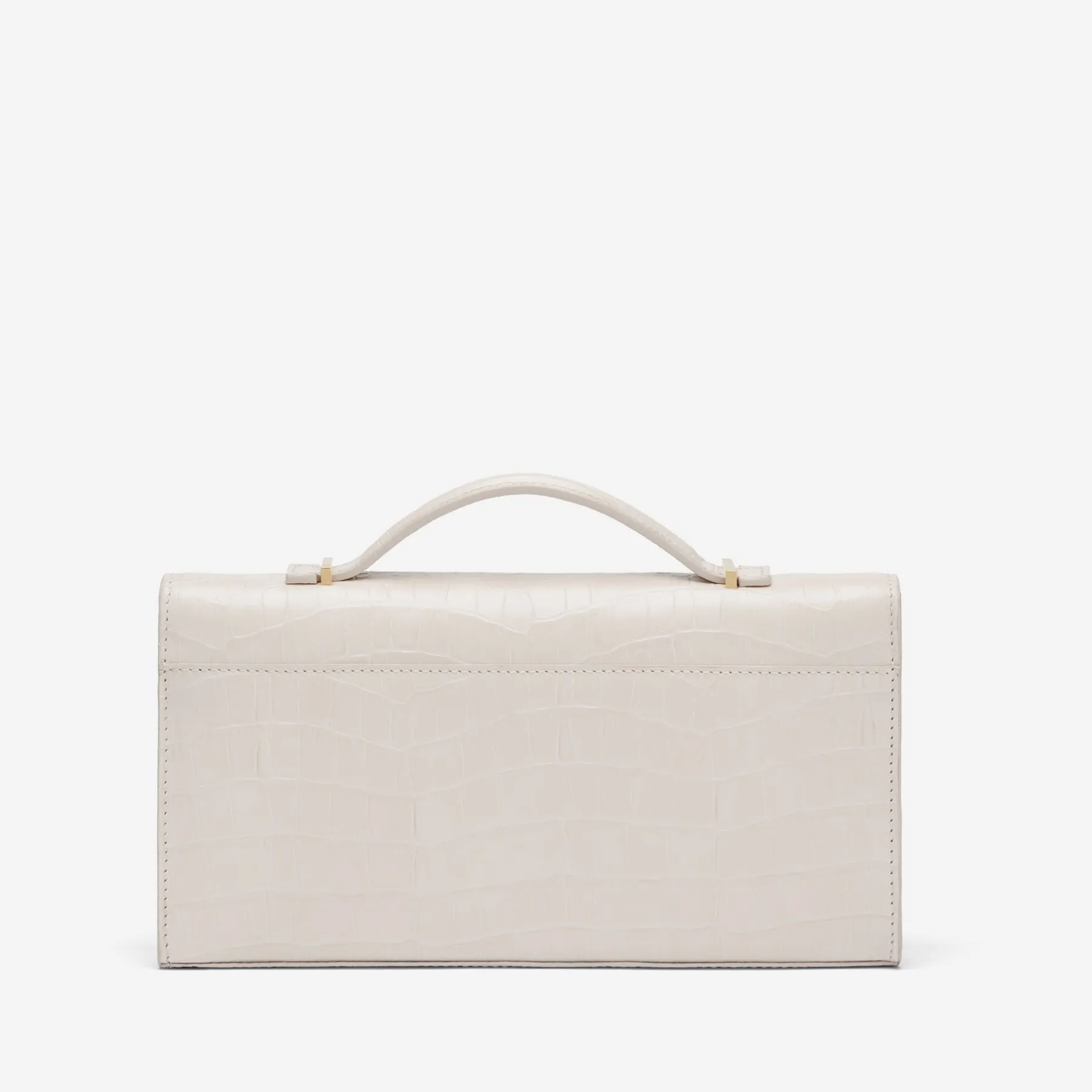 Sale DeMellier The Vancouver Clutch Off-White Croc-Effect
