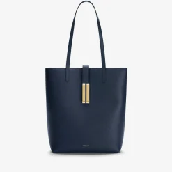 Fashion DeMellier The Vancouver Tote Navy Small Grain