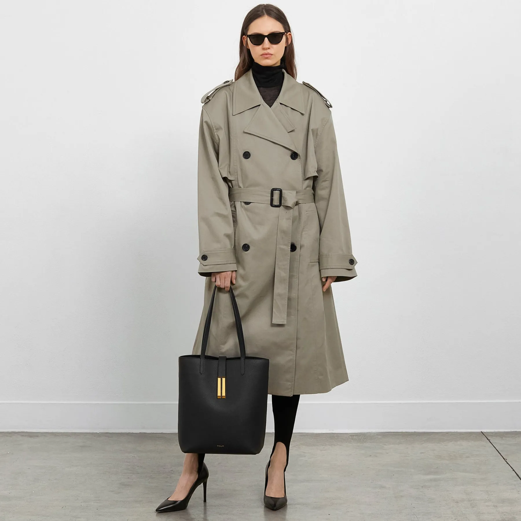 Best DeMellier The Vancouver Tote Taupe Small Grain